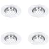 Adam Hall Hardware 4994 M4 AH - Griglia di ventilazione rotonda, acciaio, zincata, 80x80 mm