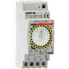 VEMER VE125100 DUET-W - Interruttore Orario Elettromeccanico a Cavalieri con Batteria Sostituibile, Programmazione Settimanale, 2 Moduli DIN, Grigio