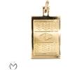 Pendaglio oro giallo 18 kt 750 piastrina onde -827/VE-