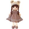 Uposao Bambola di pezza Bambina Bambola di peluche Mini bambola principessa con cappello e gonna Bella decorazione per la casa Regalo per compleanno, battesimo, San Valentino, Natale, 50 cm
