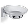 GEDY G-Pukhet Porta Sapone, Colore Cromo, Componenti Realizzati in Acciaio Inox e Cromall, Garanzia 2 Anni, Misure 4,8 x 11 x 12,3 CM, Design R&S