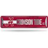 Rico Industries Cartello stradale in metallo con scritta NCAA Alabama Crimson Tide Home Décor (10,2 x 38,1 cm), ideale per casa, ufficio, camera da letto e grotta degli uomini