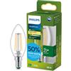 PHILIPS Lampadina LED Philips UltraEfficient Candela Trasparente B35 a Filamento, Attacco E14 Piccolo Edison, Classe Energetica A, 252 lm, Equivalente 25W, Bianco Caldo (2700K), 50.000 ore, Pacco da 1