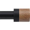 QITERI Bastoni per tende in legno per finestre da 1,2 a 2,1 m, regolabili da 2,5 cm, con terminali in finto legno, resistente, decorativo, per camera da letto, cucina e patio