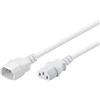 Goobay 97582 Prolunga Per Apparecchi A Freddo, 1m Lunghezza del Cavo, Bianco