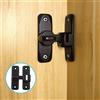 Pexintek 2 Pezzi Serratura Porta Scorrevole a 90/180 Gradi Piccola Retro
