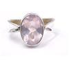 5.1 GM 925 Argento Sterling Naturale Quarzo Rosa Gemma Misura Anello 8.25 " US