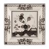 GINORI 1735 SVUOTATASCHE QUADRATO 24,5 CM, ORIENTE ITALIANO BIANCO ALBUS
