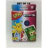 Mattel Set 10 Carte Regola Pokemon UNO GNH17 Snorlax Greninja Japan Nuove Ufficiali ...