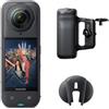 Insta360 X5 Pack Impugnatura ergonomica -Camera Impermeabile 8K 360º, Superba in Bassa Luce, Selfie Stick Invisibile, Obiettivi Sostituibili, Autonomia 3 ore, Cover Antivento, Stabilizzazione