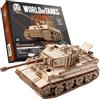 little story World of Tanks Panzer 3D - Carro armato con licenza ufficiale da assemblare - DYI macchina da guerra giocattolo educativo per bambini, in legno