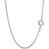 NKlaus 40cm ANKERKETTE Collana solida rotonda in argento 925 2,5gr 1,50mm 3504