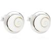 NKlaus Coppia di orecchini in argento 925 - occhio Shivas - 9 mm rotondi - Donna & Bambini orecchini 15761, Argento sterling