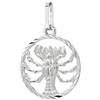 NKlaus Segno zodiacale Cancro ciondolo in argento sterling 925 15mm oroscopo zodiacale 9164
