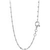 NKlaus collana 38cm catena ancora in argento 925 collana fantasia donna 1,2mm catena larga 3781