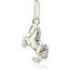 NKlaus ciondolo cavallo argento 925 14mm piccolo amuleto lucido cavallo in corsa 6481