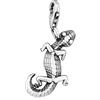 NKlaus Ciondolo Lucertola Argento 925 antico 25x10mm Ciondolo Amuleto Talismano 15160