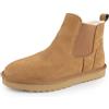 riemot Stivali Invernali Donna Chelsea Boots Pelle Scamosciata Caldo Peluche Stivaletti Donna Antiscivolo Stivali Per Tempo Freddo Neve Urbano Escursionismo Casual Elegante Scarpe Invernali, 42 EU