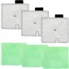 OSDUE 3 Uds Filtri di Ricambio 3 Tappetino antialghe Verde,Kit Ricambio filtranti Acuario Carbón Compatibili Interpet CF2 Accessorio Acquari per Particelle di Sporco Fini Scolorimento Odori