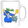 Turtle Straws Magic Internet Money Mug - Tazza regalo perfetta per criptovaluta, tazza Bitcoin perfetta per la festa del papà, regalo per papà, compleanni, regali magici per denaro su Internet.