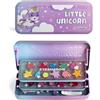 Martinelia LIRAGRAM - Astuccio metallico Bellezza Martinelia Little Unicorn 3 piani. 22,5 x 9,5 x 4,5 cm (1)