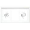 Deknudt Frames S66KA6-10.0X15.0 - Cornice portafoto a 3 vani, per foto 10 x 15 cm in formato verticale, colore: Bianco 41 x 24 x 2 cm, legno