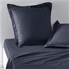 TODAY Essential - Set di 2 federe 63 x 63 cm, 100% cotone, tinta unita, colore: blu navy
