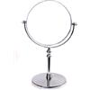 HIMRY Doppia Faccia Specchi da Trucco, Ingranditori 10X Con Piedistallo, 14,7 cm 6 Pollici Specchio da Tavolo, Specchio Bagno per Trucco e Rasatura, Cromato, KXD3106-10x