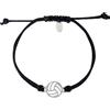 Aloha® Bracciale Pallavolo Volleyball Idea regalo Uomo Donna Regolabile Acciaio e Poliestere