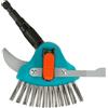 Gardena Raschietto 3in1 combisystem: ausilio giardino multifunz. per rimuovere erbacce e muschio da fughe strette e larghe, setole in metallo, lama acciaio inox. Per tutti i manici cs (03608-20)