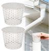 AN-WATTY Protezione per Grondaia, Grondaia in PVC per Tettoia, Griglia di Scolo per Grondaia, Griglia Scarico Terrazzo, Parafoglie per Canali di Gronda, Acciaio Inossidabile per Filtrare Foglie (90-110mm-2pcs)