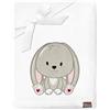 Be Mammy Coperta calda per bambini con peluche regalo per bambino con motivi 3D (Bianco - Coniglio)