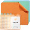 K&F CONCEPT Panni in Microfibra Ispessiti 250g per Obiettivi, Occhiali, Schermi e Tablet - 12 Pezzi (15x18 cm) - Arancione, Verde, Blu