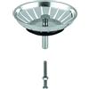 GROHE 42576SD0 Tappo a Cestello per Piletta Basket, per Lavelli con Piletta di Scarico Automatica, Ø 83 mm