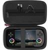 Khanka Custodia rigida per RG40XX H Retro Handheld Game, borsa di trasporto per RG40XX H 4.0 pollici IPS Screen Handheld Game Console, solo custodia(Nero)