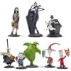 Disney Store Official Set di Personaggi Nightmare Before Christmas di Tim Burton, 8 Personaggi tra Cui Jack Skellington, Sally, Zero, Oogie Boogie e Altri, 3+
