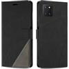 SONWO Cover per Samsung Galaxy Note 10 Lite, Flip Caso in PU Pelle Case Cover Custodia con Slot per Schede e Supporto Stand per Samsung Note 10 Lite, Nero