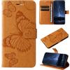 DENDICO Cover per Realme C51, Antiurto Cover a Libro con Slot per Carte, Portafoglio Custodia in PU Pelle per Realme C51, Giallo