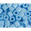 TOHO Perle giapponesi cubi opachi ciano 4 mm. 100 g.