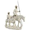 DRW Figura Don Chisciotte e Sancho Panza a Cavallo in Resina 20x15x28 cm