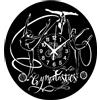 Instant Karma Clocks | Orologio Da Parete | Ballerine | Danza Artistica | Balletto Ginnaste Classica | 30 cm Decorativo (Nero 02)