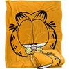 LOGOVISION Garfield Big Head Coperta super morbida al tatto setoso - 152 x 127 cm
