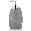 kela Dispenser per sapone 300 ml TALUS, dispenser per sapone grigio, effetto pietra naturale, flacone con pompa, dispenser per detersivo riempibile