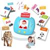 HOMESTEC Giocattoli di apprendimento del linguaggio per bambini piccoli, carte flash realistiche migliorate, parole visive con suoni, accento francese, kit educativo Montessori per bambini in età