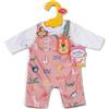 BABY born Tutina con maniche lunghe e motivi jungle - Accessori di alta qualità per bambole - Abbigliamento adatto per bambole di 43 cm