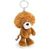NICI King Kimari 62730 - Portachiavi con Leone di Peluche, per Lo Zaino o la Borsa di Grandi e piccini, 10 cm, Marrone