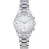 Breil, Collezione C'est Chic, Orologio Donna, Cronografo Donna in Acciaio, Lunetta con Cristalli, Quadrante Bianco con Finitura Satinata, Cassa 36 mm, Pratica Chiusura, Resistente all'Acqua