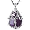 CELESTIA Collana Donna Ametista e Ciondolo Albero della Vita, Regalo Originale per Lei -Idee Regalo Compleanno, Natale, Festa della Mamma, Regali per Nonna, Sorella o Amica