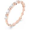 Swarovski 5366571 Anello da Donna Vittore Marquise, Bianco, Placcato Oro Rosa