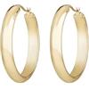 Breil, Collezione Join Up, Orecchini Donna a Cerchio, Leggeri ed Eleganti, in Acciaio IP Gold Lucido, con Pratica Chiusura a Baionetta, Gioielli Donna e Ragazza, Idee Regalo Donna, Misura Unica